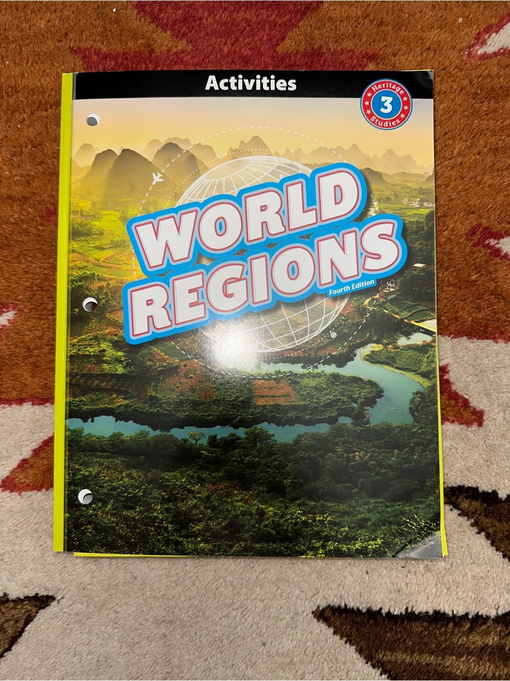 BJU WORLD REGIONS SOCIAL STUDIES ACTIVITIES BOOK 3rd GRADE fourth edition